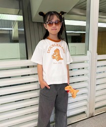 DOUBLE NAME（ダブルネーム）の「恐竜ぬいぐるみリンガーTEE（KIDS）（Tシャツ/カットソー）」