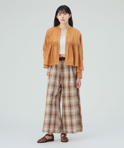 BEAMS HEART（ビームスハート）の「ティアード ボイル ブラウス（シャツ/ブラウス・レディース・イエロー系その他5/ブラック/ホワイト系その他5・FREE）」の5枚目の写真