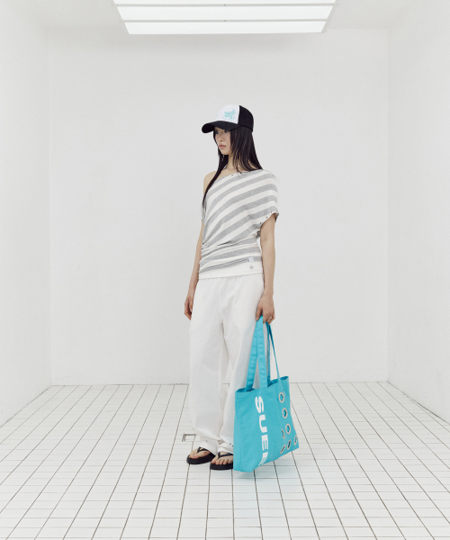 SETUP-EXE(セットアップイーエックスイー)の「BULLET HOLE SHOPPER BAG / BLUE(エコバッグ/サブバッグ・レディース・その他・OS)」の12枚目の写真