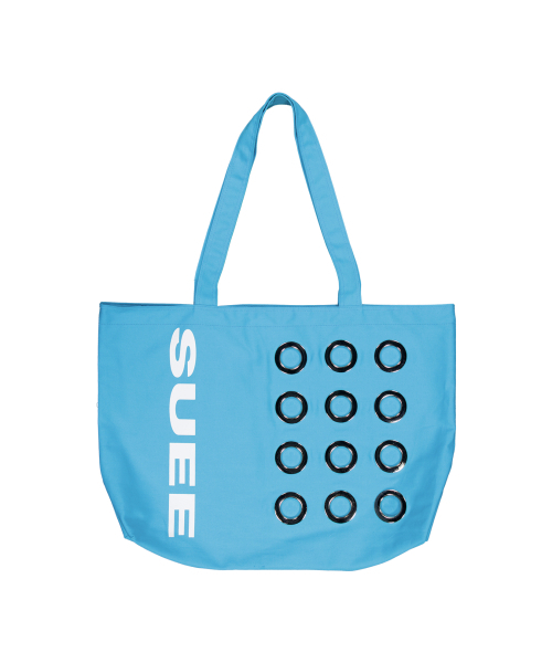 SETUP-EXE(セットアップイーエックスイー)の「BULLET HOLE SHOPPER BAG / BLUE(エコバッグ/サブバッグ・レディース・その他・OS)」の4枚目の写真