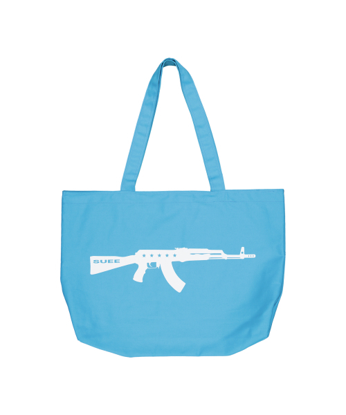 SETUP-EXE(セットアップイーエックスイー)の「BULLET HOLE SHOPPER BAG / BLUE(エコバッグ/サブバッグ・レディース・その他・OS)」の3枚目の写真
