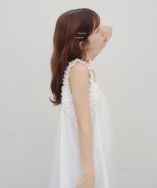 DISCOAT(ディスコート)の「【umm.】ホイップキャミチュニック(シャツ/ブラウス・レディース・ブラック/オフホワイト/レモンイエロー・FREE)」の10枚目の写真