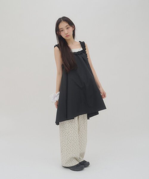 DISCOAT(ディスコート)の「【umm.】ホイップキャミチュニック(シャツ/ブラウス・レディース・ブラック/オフホワイト/レモンイエロー・FREE)」の21枚目の写真