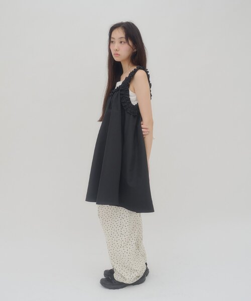 DISCOAT(ディスコート)の「【umm.】ホイップキャミチュニック(シャツ/ブラウス・レディース・ブラック/オフホワイト/レモンイエロー・FREE)」の22枚目の写真