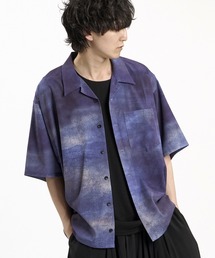 NO ID.（ノーアイディ）の「【NO ID.】Abstract Print Open Collar Shirt / アブストラクト プリント オープン カラー シャツ（シャツ/ブラウス）」