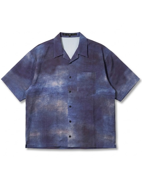 NO ID.（ノーアイディ）の「【NO ID.】Abstract Print Open Collar Shirt / アブストラクト プリント オープン カラー シャツ（シャツ/ブラウス・メンズ・ダークブルー/ホワイト・2/1）」の20枚目の写真