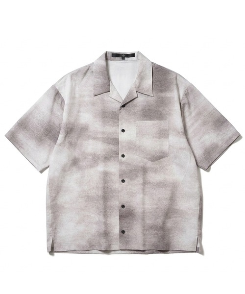 NO ID.（ノーアイディ）の「【NO ID.】Abstract Print Open Collar Shirt / アブストラクト プリント オープン カラー シャツ（シャツ/ブラウス・メンズ・ダークブルー/ホワイト・2/1）」の12枚目の写真