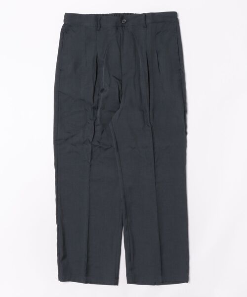 Starting Over(スターティングオーバー)の「two tuck wide silhouette trousers/ツータックワイドシルエットトラウザー(スラックス・メンズ・ブラック/ネイビー/チャコールグレー・M/XL/L)」の2枚目の写真