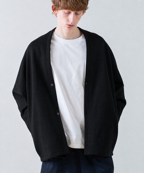 rehacer : Cocoon Sweat Cardigan / コクーン スウェット カーディガン