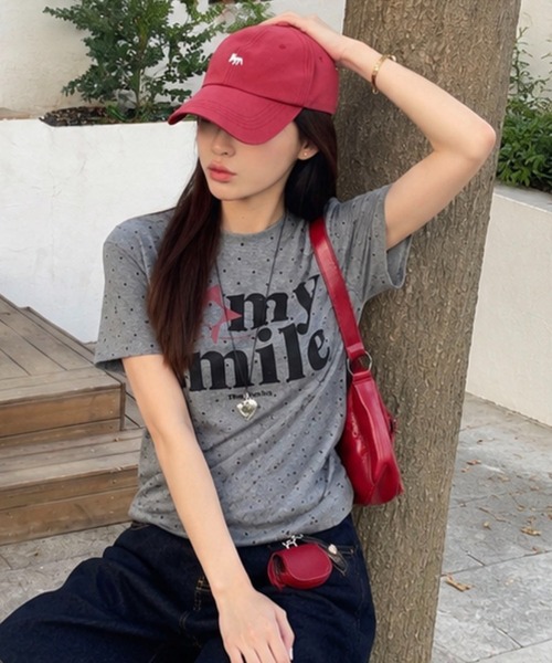 WESTSEA（ウエストシー）の「ドット柄 ロゴプリント ストレッチ 半袖Tシャツ（Tシャツ/カットソー・レディース・ホワイト/グレー・M）」の12枚目の写真