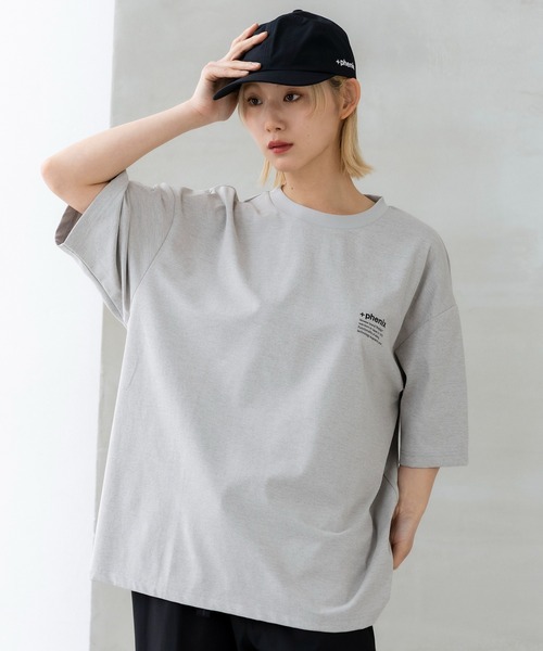 +phenix（プラスフェニックス）の「+phenix(プラスフェニックス)Outlast CIRCLE GRAPHIC SHORT SLEEVE TEE / サークルグラフィック ショートスリーブTシャツ（Tシャツ/カットソー・メンズ・グレー/ブラック/ホワイト・M/L）」の3枚目の写真