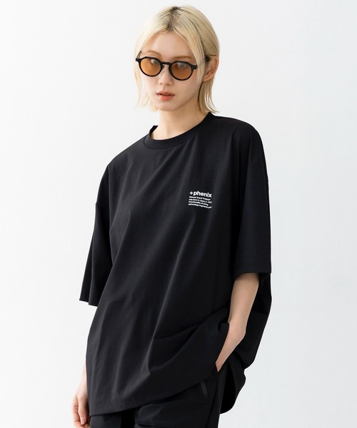 +phenix（プラスフェニックス）の「+phenix(プラスフェニックス)Outlast CIRCLE GRAPHIC SHORT SLEEVE TEE / サークルグラフィック ショートスリーブTシャツ（Tシャツ/カットソー・メンズ・グレー/ブラック/ホワイト・M/L）」の2枚目の写真