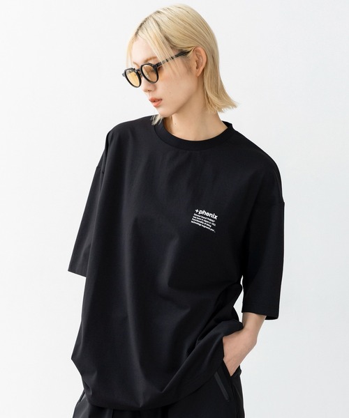 +phenix（プラスフェニックス）の「+phenix(プラスフェニックス)Outlast CIRCLE GRAPHIC SHORT SLEEVE TEE / サークルグラフィック ショートスリーブTシャツ（Tシャツ/カットソー・メンズ・グレー/ブラック/ホワイト・M/L）」の11枚目の写真