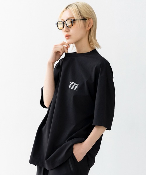 +phenix（プラスフェニックス）の「+phenix(プラスフェニックス)Outlast CIRCLE GRAPHIC SHORT SLEEVE TEE / サークルグラフィック ショートスリーブTシャツ（Tシャツ/カットソー・メンズ・グレー/ブラック/ホワイト・M/L）」の10枚目の写真