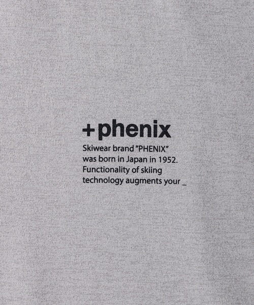 +phenix（プラスフェニックス）の「+phenix(プラスフェニックス)Outlast CIRCLE GRAPHIC SHORT SLEEVE TEE / サークルグラフィック ショートスリーブTシャツ（Tシャツ/カットソー・メンズ・グレー/ブラック/ホワイト・M/L）」の13枚目の写真