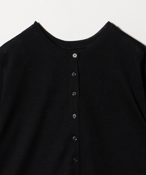 A DAY IN THE LIFE UNITED ARROWS(アデイインザライフユナイテッドアローズ)の「サテンコンビ 2WAY カーディガン 5分袖 <A DAY IN THE LIFE>(カーディガン/ボレロ・レディース・ライトブルー/ダークグレー/ブラック・FREE)」の6枚目の写真