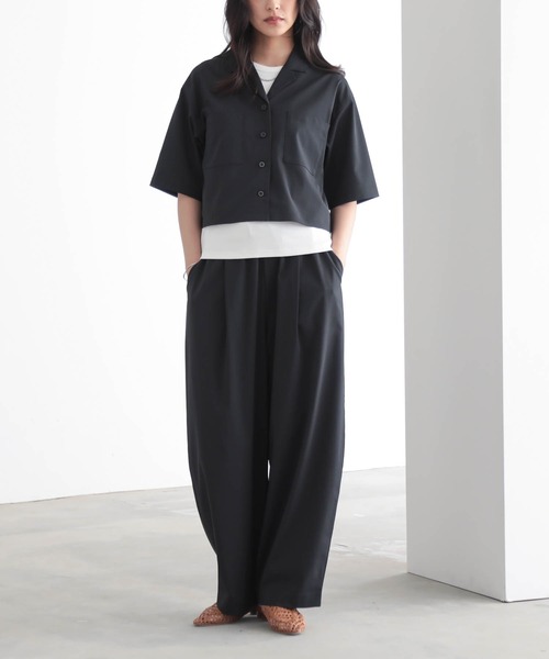for/c(フォーシー)の「オープンカラーシャツ【サスティナブル】(シャツ/ブラウス・レディース・オフホワイト/ブラウン/チャコール・M/L)」の14枚目の写真