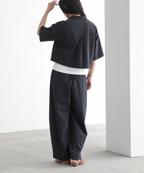 for/c(フォーシー)の「オープンカラーシャツ【サスティナブル】(シャツ/ブラウス・レディース・オフホワイト/ブラウン/チャコール・M/L)」の17枚目の写真