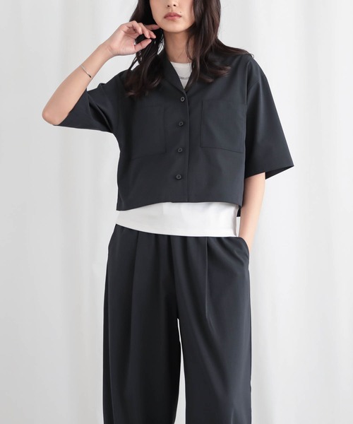 for/c(フォーシー)の「オープンカラーシャツ【サスティナブル】(シャツ/ブラウス・レディース・オフホワイト/ブラウン/チャコール・M/L)」の19枚目の写真