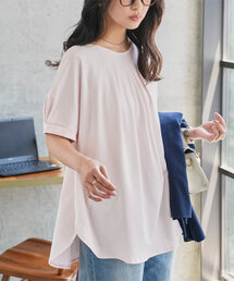[ オフィスカジュアル ] 汗ジミ防止タックドルマンTシャツ
