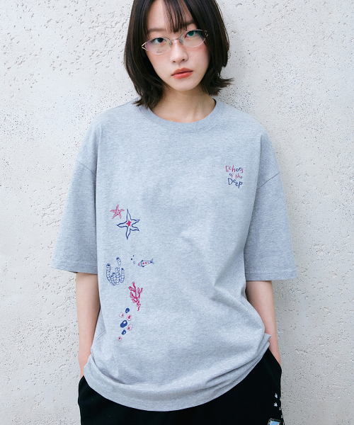 GAKKAI UNIONS(ガッカイユニオンズ)の「スターフィッシュオーシャン 半袖Tシャツ グレー(Tシャツ/カットソー・レディース・その他・MEDIUM/LARGE)」の1枚目の写真