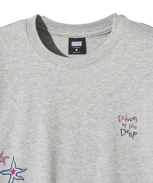 GAKKAI UNIONS(ガッカイユニオンズ)の「スターフィッシュオーシャン 半袖Tシャツ グレー(Tシャツ/カットソー・レディース・その他・MEDIUM/LARGE)」の5枚目の写真