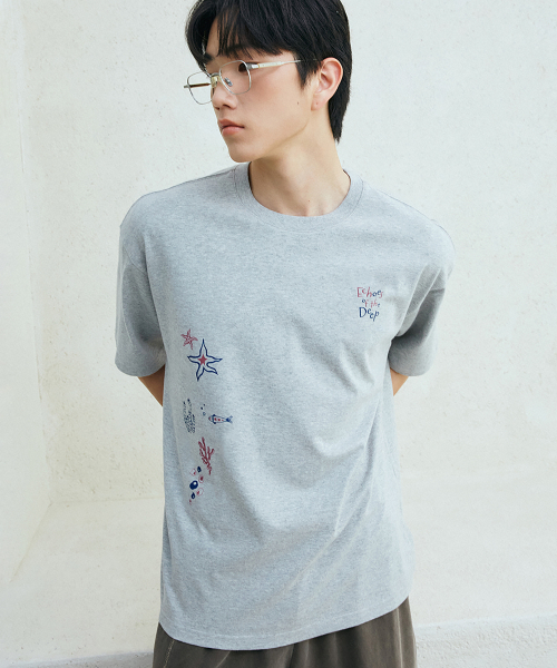 GAKKAI UNIONS(ガッカイユニオンズ)の「スターフィッシュオーシャン 半袖Tシャツ グレー(Tシャツ/カットソー・レディース・その他・MEDIUM/LARGE)」の9枚目の写真