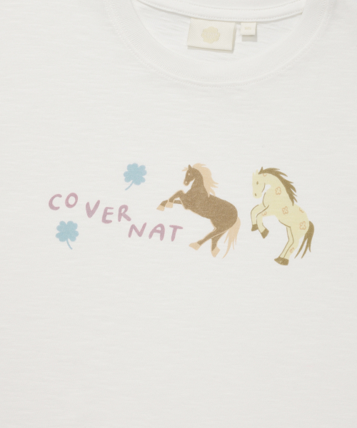 COVERNAT WOMAN(カバーナットウーマン)の「ウーマンツインポニーティーシャツホワイト(Tシャツ/カットソー・レディース・その他・WS/WM)」の6枚目の写真