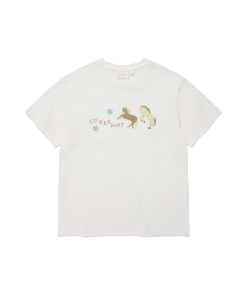 COVERNAT WOMAN(カバーナットウーマン)の「ウーマンツインポニーティーシャツホワイト(Tシャツ/カットソー・レディース・その他・WS/WM)」の7枚目の写真