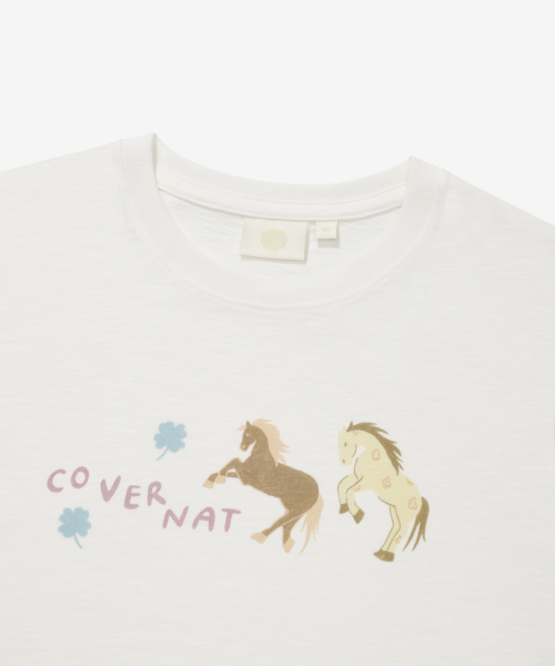COVERNAT WOMAN(カバーナットウーマン)の「ウーマンツインポニーティーシャツホワイト(Tシャツ/カットソー・レディース・その他・WS/WM)」の8枚目の写真