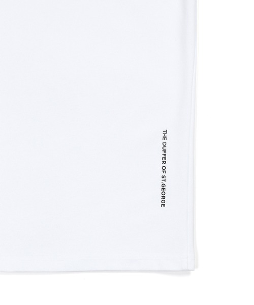 The DUFFER of ST.GEORGE(ザダファーオブセントジョージ)の「COOLMAX 2LAYERS V-NECK TEE:2層構造 吸水速乾クールマックス レギュラーフィット VネックTシャツ(Tシャツ/カットソー・メンズ・ブルーグレー/ブラック/ホワイト・X-LARGE/LARGE/MEDIUM/SMALL)」の10枚目の写真