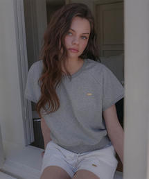 Basic Half Sleeve Sweatshirt [Gray]