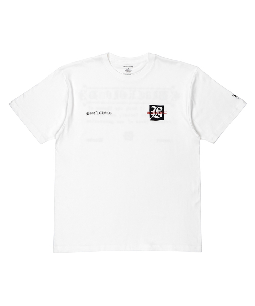 BLACK BLOND(ブラック ブロンド)の「ビビディエンザイアティ半袖Tシャツ(ホワイト)(Tシャツ/カットソー・レディース・その他・XXX-LARGE/XX-LARGE/X-LARGE/LARGE/MEDIUM/SMALL)」の2枚目の写真