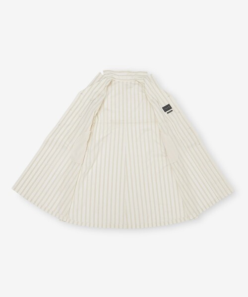 MACKINTOSH LONDON(マッキントッシュ ロンドン)の「【WEB・一部店舗限定】コットンシルクストライプコートドレス(トレンチコート・レディース・ベージュ・38)」の8枚目の写真