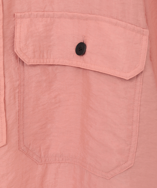 CURRENTAGE(カレンテージ)の「Pullover work shirt(MEN'S)(シャツ/ブラウス・メンズ・グレー/ピンク・3)」の9枚目の写真