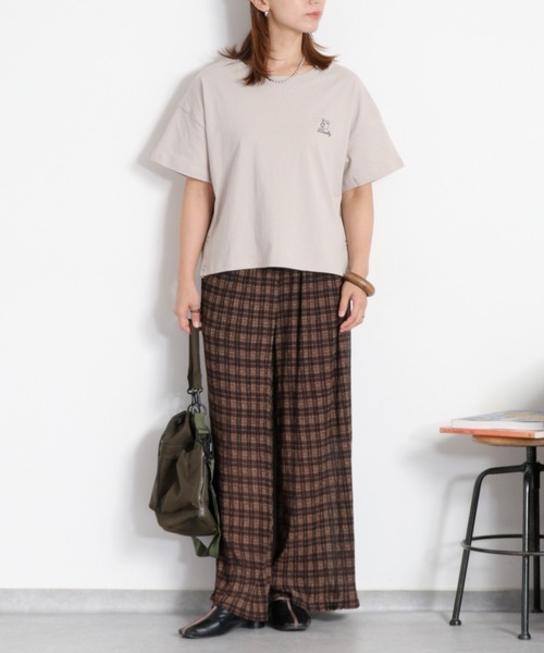 cepo(セポ)の「〈セットアップ対応〉シアープリーツチェックイージーパンツ(その他パンツ・レディース・ブラック系その他/ブラウン系その他・M)」の14枚目の写真