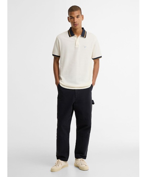 Barbour(バブアー)の「Anthorn 配色ポロシャツ(ポロシャツ・メンズ・オリーブ/ホワイト・X-LARGE/LARGE/MEDIUM/SMALL)」の3枚目の写真