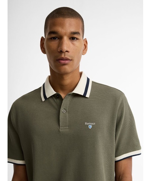Barbour(バブアー)の「Anthorn 配色ポロシャツ(ポロシャツ・メンズ・オリーブ/ホワイト・X-LARGE/LARGE/MEDIUM/SMALL)」の10枚目の写真
