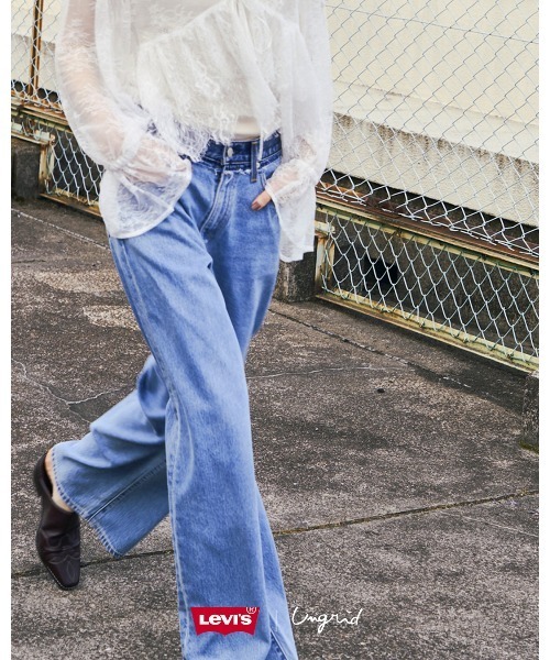 Ungrid(アングリッド)の「Levi's別注 CINCH WIDE LEG REMAKE DENIM(デニムパンツ・レディース・ブルー・26inch/25inch/24inch)」の8枚目の写真