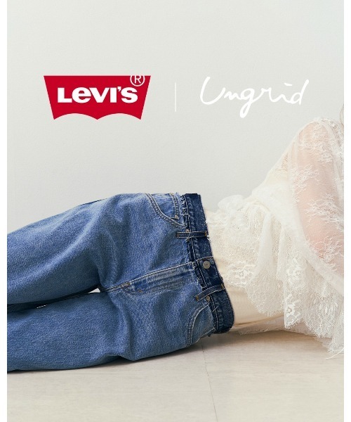 Ungrid(アングリッド)の「Levi's別注 CINCH WIDE LEG REMAKE DENIM(デニムパンツ・レディース・ブルー・26inch/25inch/24inch)」の6枚目の写真