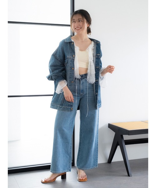 Levi's(リーバイス)の「Levi's別注 CINCH WIDE LEG REMAKE DENIM(デニムパンツ・レディース・ブルー・26inch/25inch/24inch)」の19枚目の写真