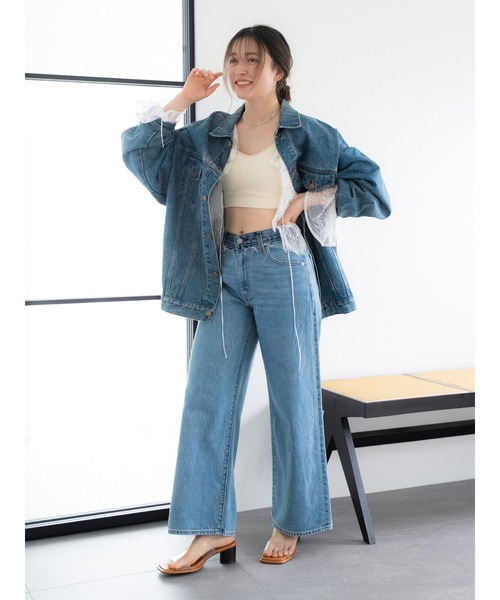 Levi's(リーバイス)の「Levi's別注 CINCH WIDE LEG REMAKE DENIM(デニムパンツ・レディース・ブルー・26inch/25inch/24inch)」の20枚目の写真