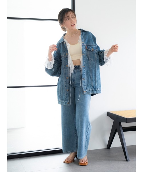 Levi's(リーバイス)の「Levi's別注 CINCH WIDE LEG REMAKE DENIM(デニムパンツ・レディース・ブルー・26inch/25inch/24inch)」の18枚目の写真
