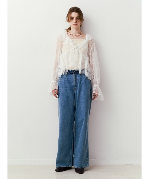 Levi's(リーバイス)の「Levi's別注 CINCH WIDE LEG REMAKE DENIM(デニムパンツ・レディース・ブルー・26inch/25inch/24inch)」の12枚目の写真