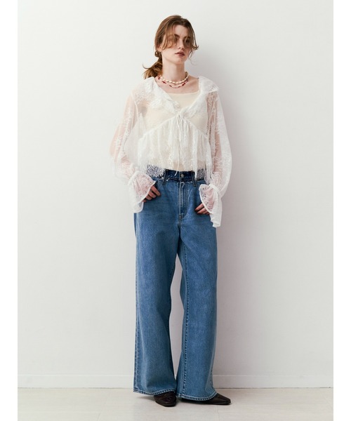 Levi's(リーバイス)の「Levi's別注 CINCH WIDE LEG REMAKE DENIM(デニムパンツ・レディース・ブルー・26inch/25inch/24inch)」の13枚目の写真
