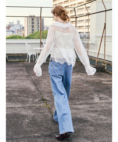 Levi's(リーバイス)の「Levi's別注 CINCH WIDE LEG REMAKE DENIM(デニムパンツ・レディース・ブルー・26inch/25inch/24inch)」の11枚目の写真