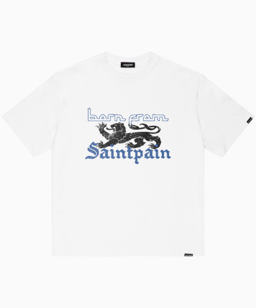 SAINTPAIN(セイントペイン)の「SP ミディーバルエンブレム半袖Tシャツホワイト(Tシャツ/カットソー・レディース・その他・MEDIUM/LARGE)」の1枚目の写真