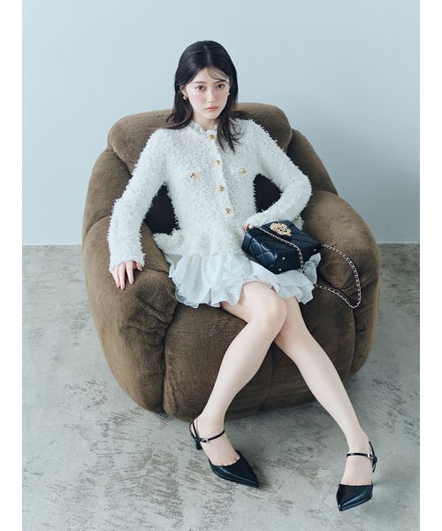 SNIDEL(スナイデル)の「エンブレムバニティバッグ(ショルダーバッグ・レディース・ブラック/マルチ/ボルドー/ホワイト・F)」の8枚目の写真