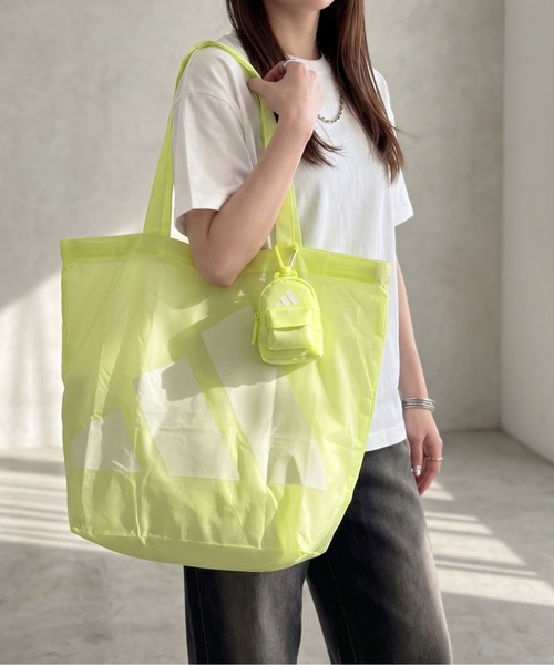 adidas(アディダス)の「adidas/アディダス パッカブル バッグ(トートバッグ・レディース・イエロー/パープル/ブラック・ONE SIZE)」の3枚目の写真