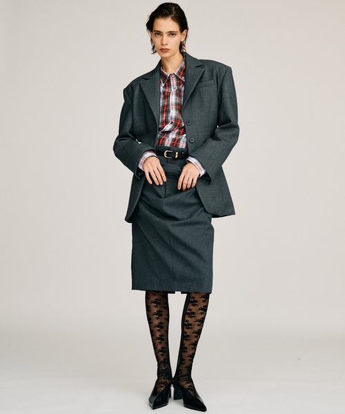 PRANK PROJECT（プランクプロジェクト）の「【2026Autumn Pre-Order】パフウエストシングルジャケット / Puff Waist Single Jacket（テーラードジャケット・レディース・ブラック/グレー/モカ・FREE）」の8枚目の写真